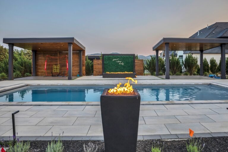 Franklin TN backyard fire feature