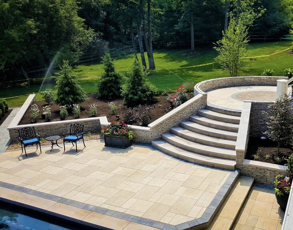 Custom landscape design outdoor living spaces