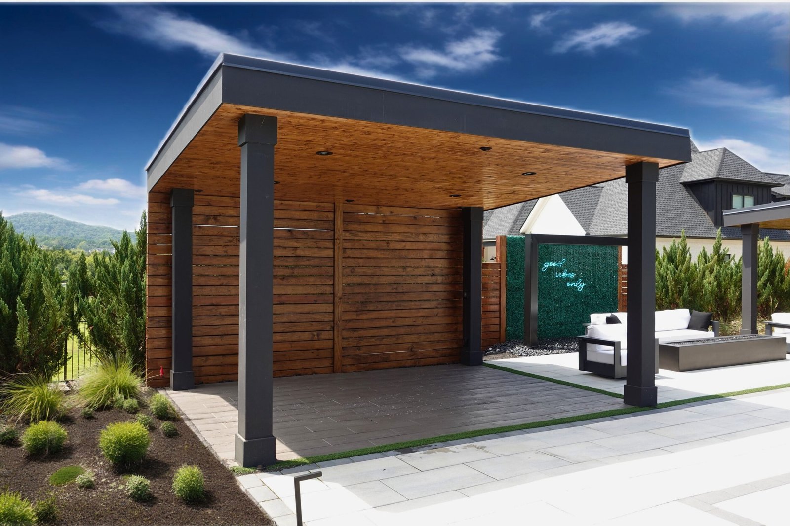 Custom backyard pergola designed by Denali in Nashville, TN